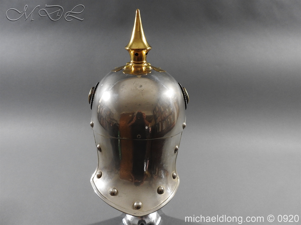 Prussian Kurassier Officer's Helmet dated 1916 - Image 6