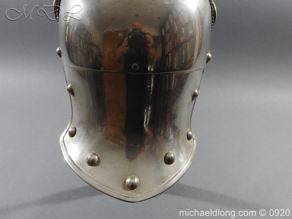 Prussian Kurassier Officer's Helmet dated 1916 - Image 7