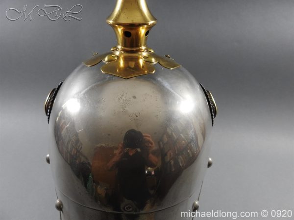 Prussian Kurassier Officer's Helmet dated 1916 - Image 8