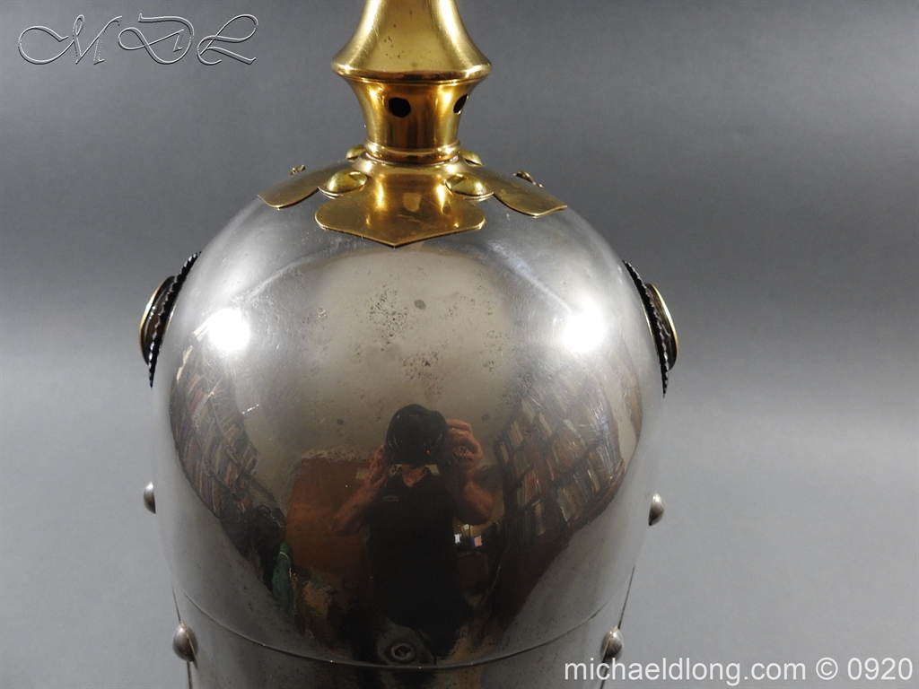 Prussian Kurassier Officer's Helmet dated 1916 - Image 8
