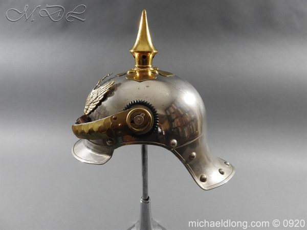 Prussian Kurassier Officer's Helmet dated 1916 - Image 9