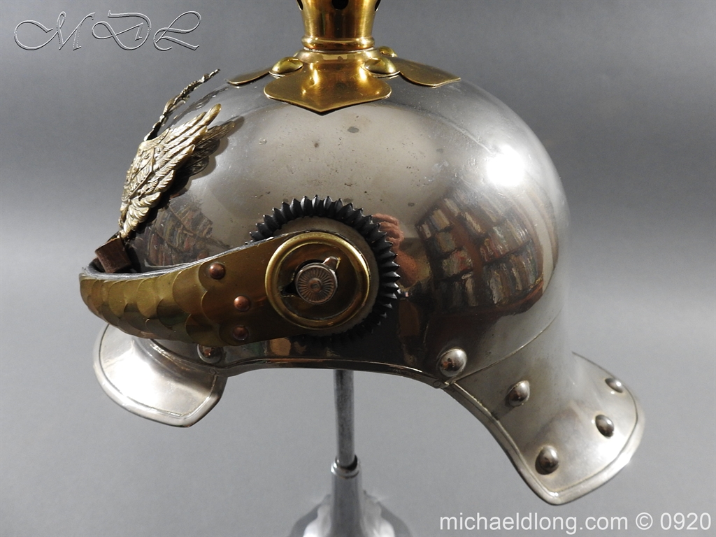 Prussian Kurassier Officer's Helmet dated 1916 - Image 10