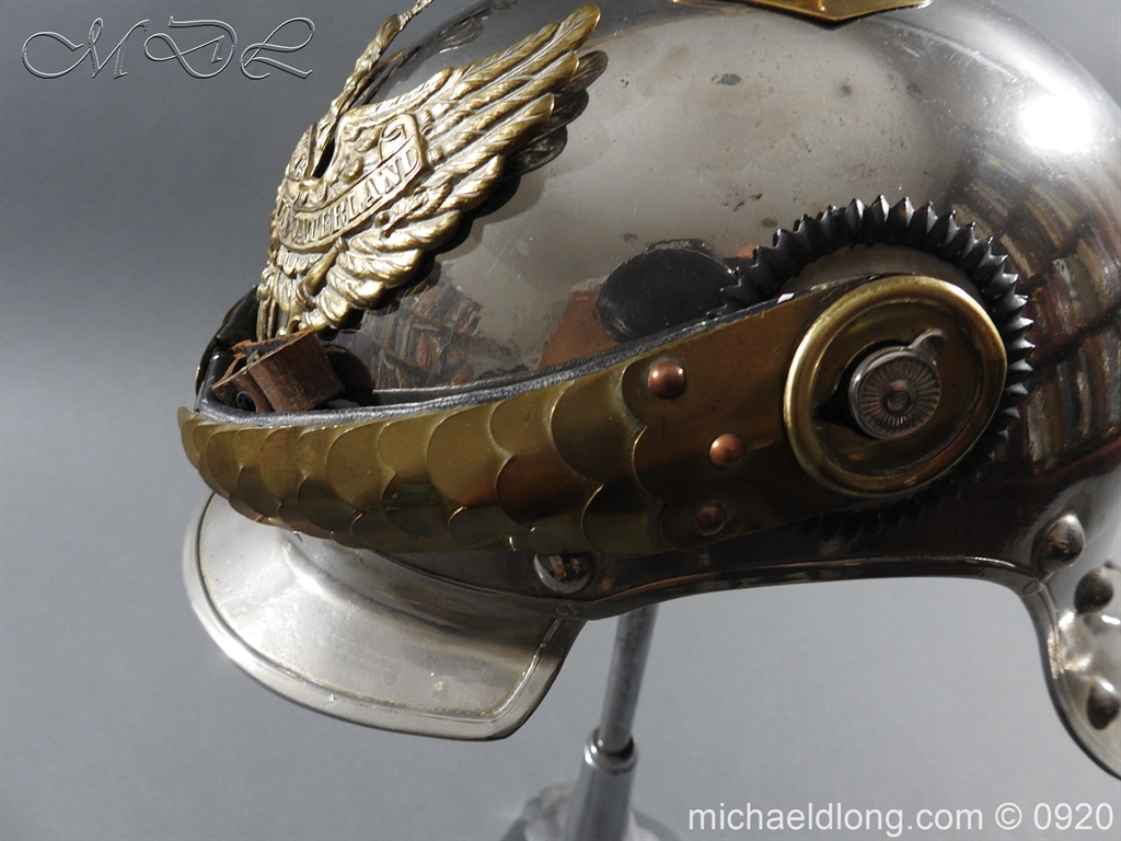 Prussian Kurassier Officer's Helmet dated 1916 - Image 11