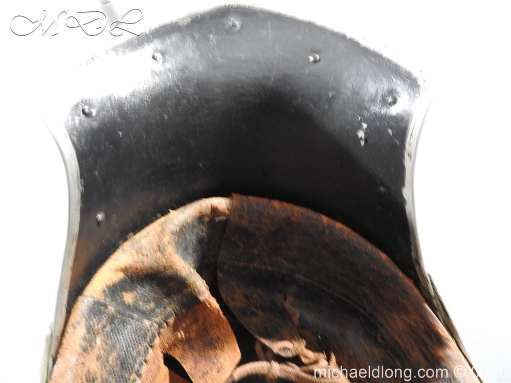 Prussian Kurassier Officer's Helmet dated 1916 - Image 13
