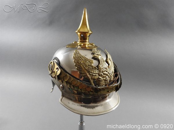 Prussian Kurassier Officer's Helmet dated 1916 - Image 17