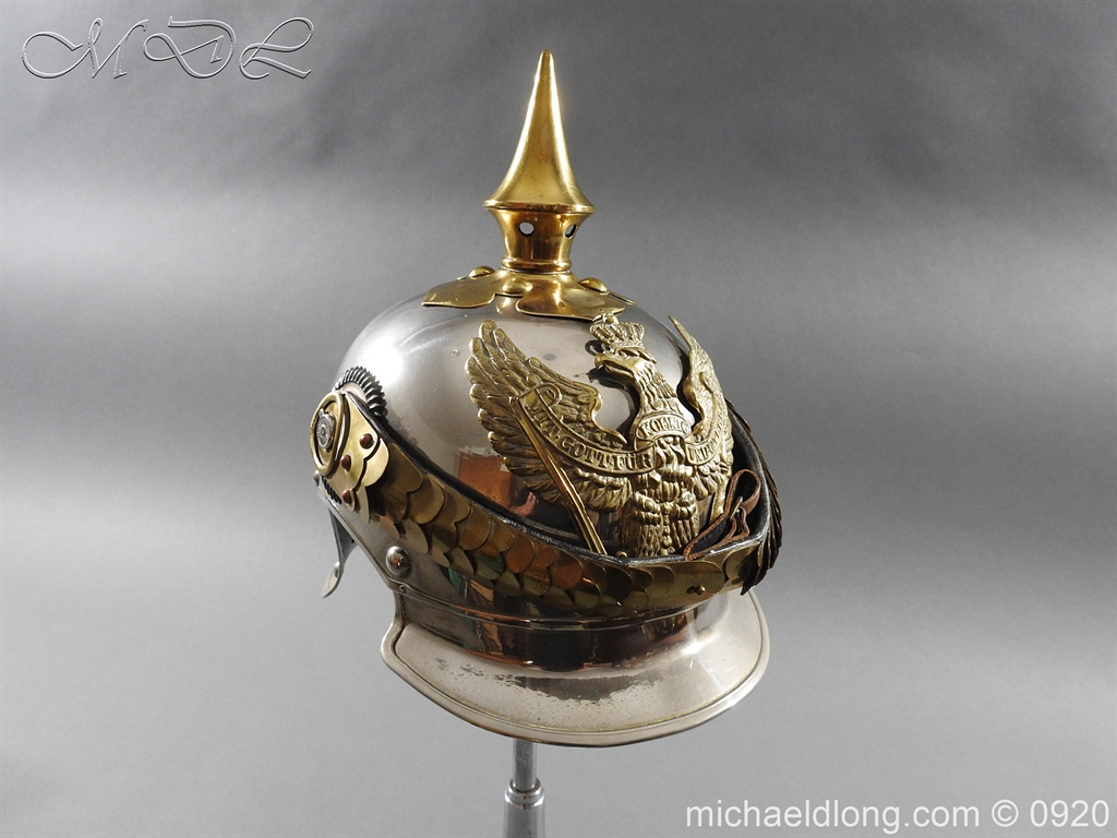 Prussian Kurassier Officer's Helmet dated 1916 - Image 17