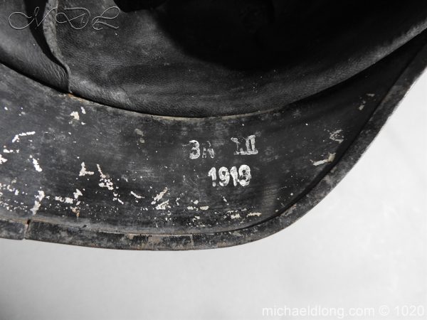 Saxon Infantry Ersatz Enlisted Pickelhaube dated 1918 - Image 11