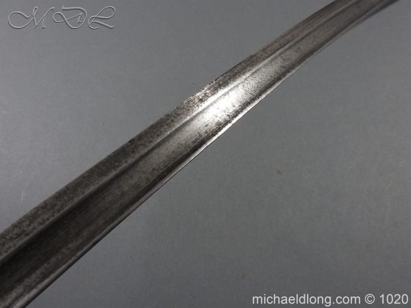 English Officer's Basket Hilt Hanger 18th Century - Image 12