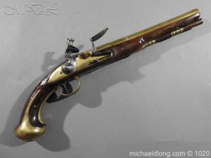 Brass Mounted Flintlock Holster Pistol By Barbar of London
