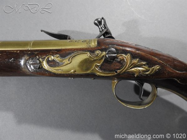 Brass Mounted Flintlock Holster Pistol By Barbar of London - Image 7