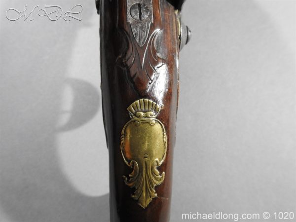 Brass Mounted Flintlock Holster Pistol By Barbar of London - Image 10