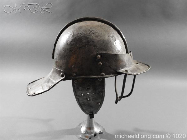 17th Century English Civil War Harquebusier's Lobster Tail Helmet - Image 2