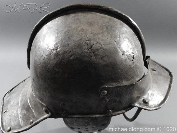 17th Century English Civil War Harquebusier's Lobster Tail Helmet - Image 3