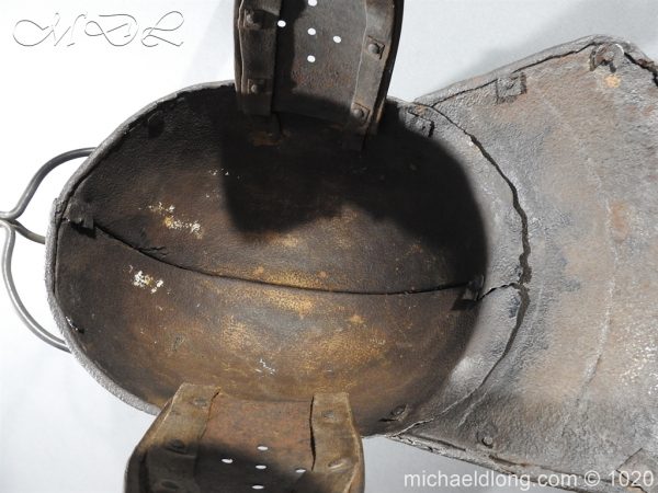 17th Century English Civil War Harquebusier's Lobster Tail Helmet - Image 12