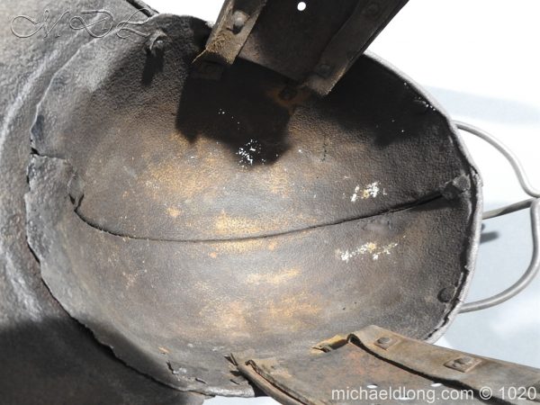 17th Century English Civil War Harquebusier's Lobster Tail Helmet - Image 15