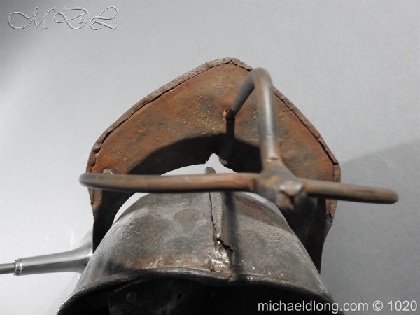 17th Century English Civil War Harquebusier's Lobster Tail Helmet - Image 17
