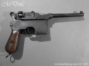Deactivated WWI Mauser C96 Pistol