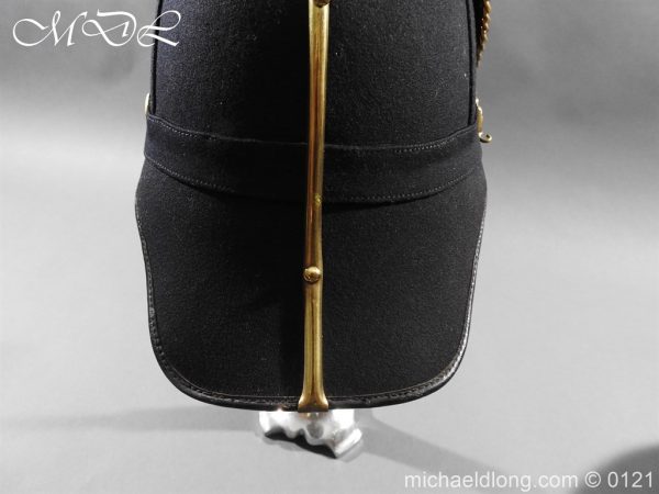 Victorian Bedfordshire Officer's Blue Cloth Helmet - Image 8
