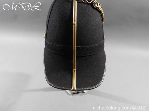 Edwardian Bedfordshire Officer's Blue Cloth Helmet - Image 9