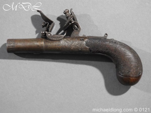 Flintlock Pocket Pistol by H. Nock - Image 6