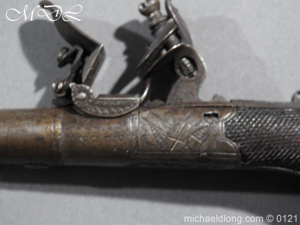 Flintlock Pocket Pistol by H. Nock - Image 8
