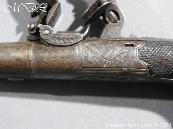 Flintlock Pocket Pistol by H. Nock - Image 9