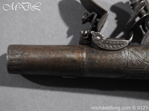 Flintlock Pocket Pistol by H. Nock - Image 10