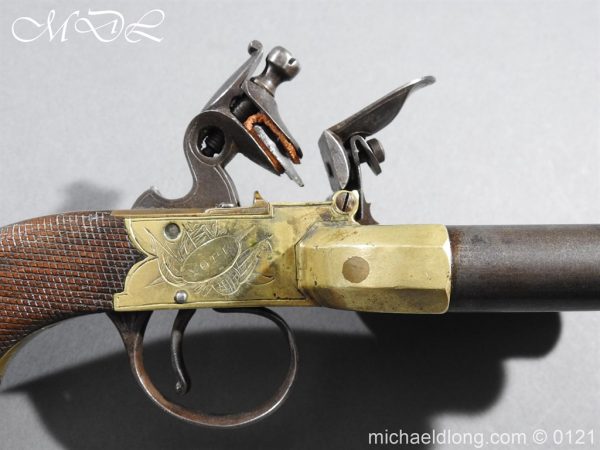 Flintlock Ducks Foot Pistol Circa 1810 - Image 3