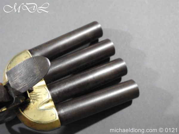 Flintlock Ducks Foot Pistol Circa 1810 - Image 5