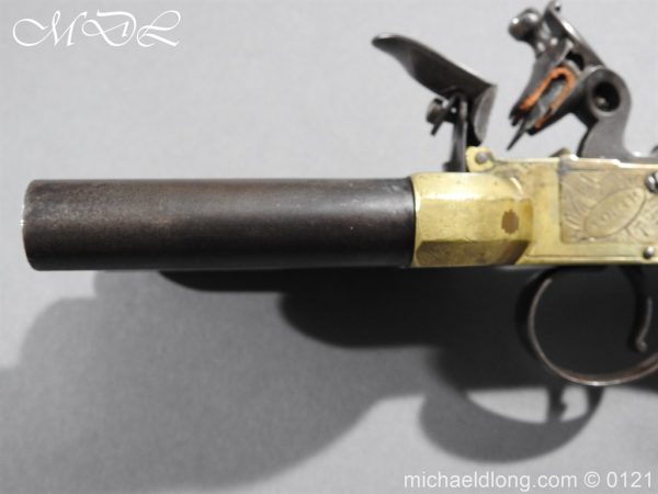 Flintlock Ducks Foot Pistol Circa 1810 - Image 12