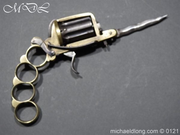 7mm Pinfire Dolne Apache Combination Pepperbox Pistol - Image 4