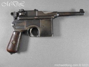 Deactivated WWI Mauser C96 Pistol