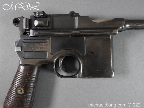 Deactivated WWI Mauser C96 Pistol - Image 3