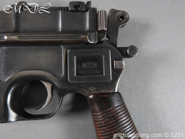 Deactivated WWI Mauser C96 Pistol - Image 9