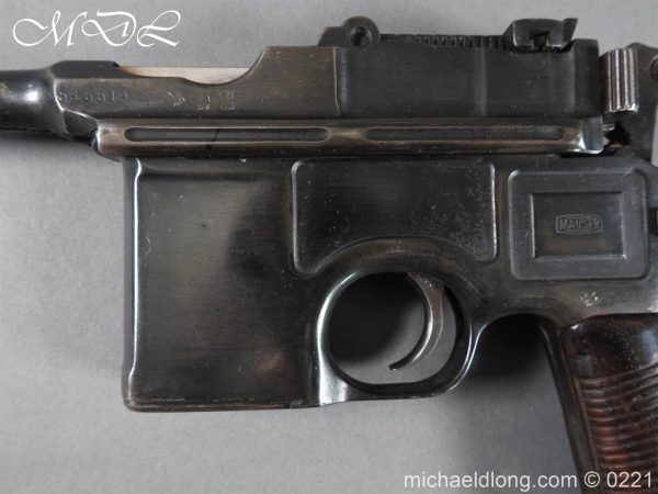 Deactivated WWI Mauser C96 Pistol - Image 10