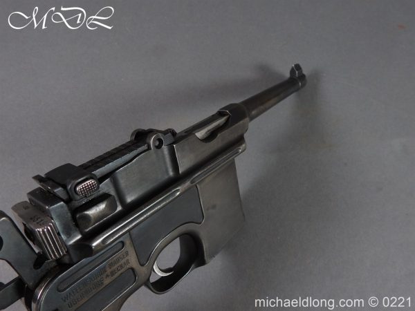 Deactivated WWI Mauser C96 Pistol - Image 17