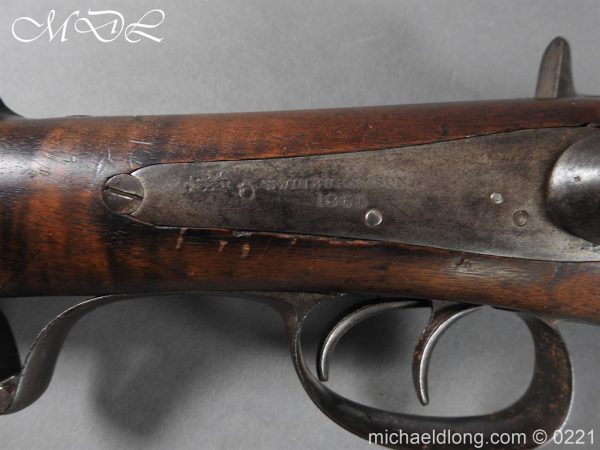 British Swinburn Double Barralled Smoothbore Carbine - Image 4