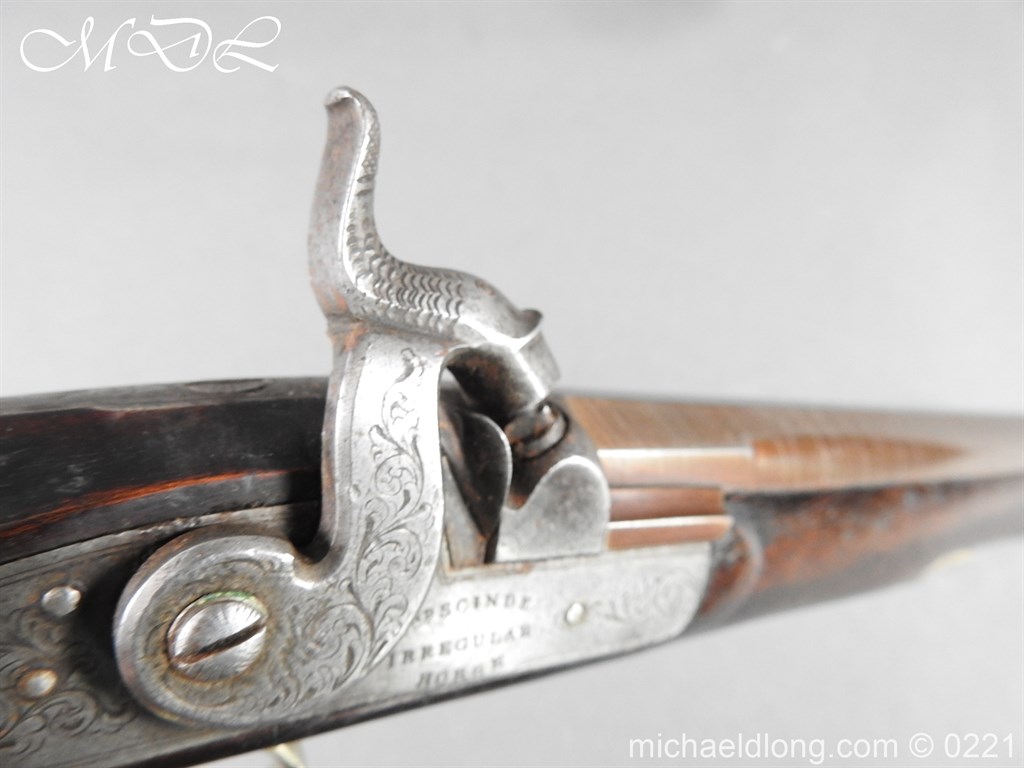 British Percussion Pistol c 1864 by R Garden - Scinde Horse - Image 4