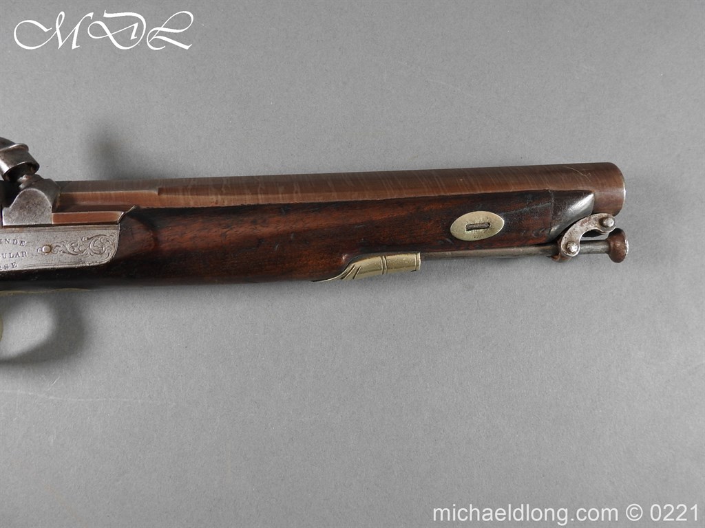 British Percussion Pistol c 1864 by R Garden - Scinde Horse - Image 9