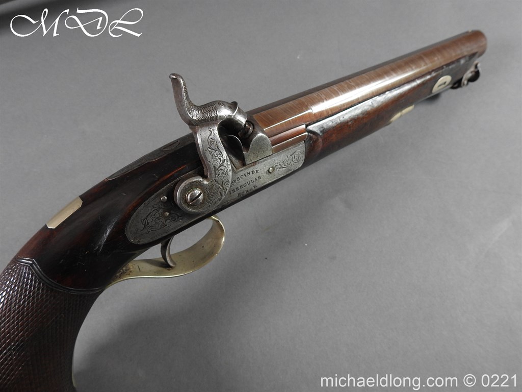 British Percussion Pistol c 1864 by R Garden - Scinde Horse - Image 25