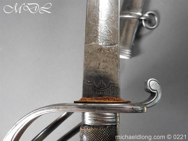 British Victorian Officer's 1821 Sword by Harman & Co Calcutta - Image 18