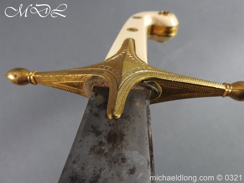 Georgian 5th Dragoon Guards Officer's Mameluke - Image 34