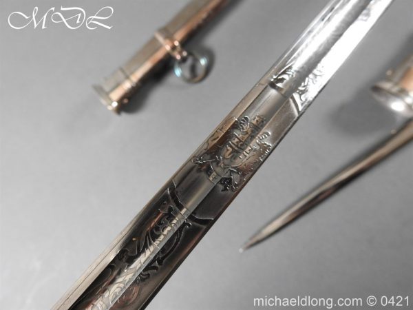 1912 Pattern Cavalry Officers Swords Made for the Sons of the Maharaja of Gwalior - Image 6