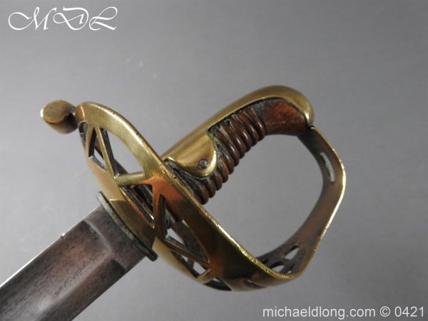 Household Cavalry Trooper Brass Disk Hilt Sword c1800 - Image 17