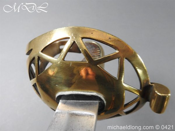 Household Cavalry Trooper Brass Disk Hilt Sword c1800 - Image 20