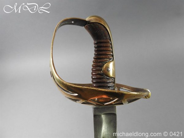 Household Cavalry Trooper Brass Disk Hilt Sword c1800 - Image 24