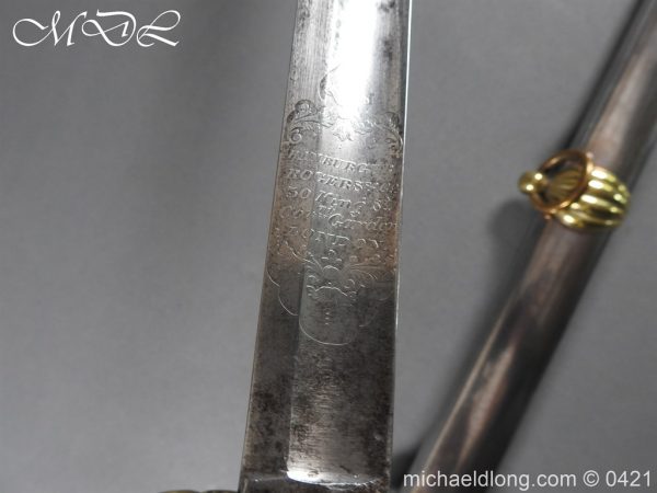 British 1832 pattern 2nd Life  Guards Officer's Dress Sword - Image 14