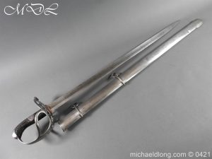 Household Cavalry Trooper Steel Disk Hilt Sword c1800