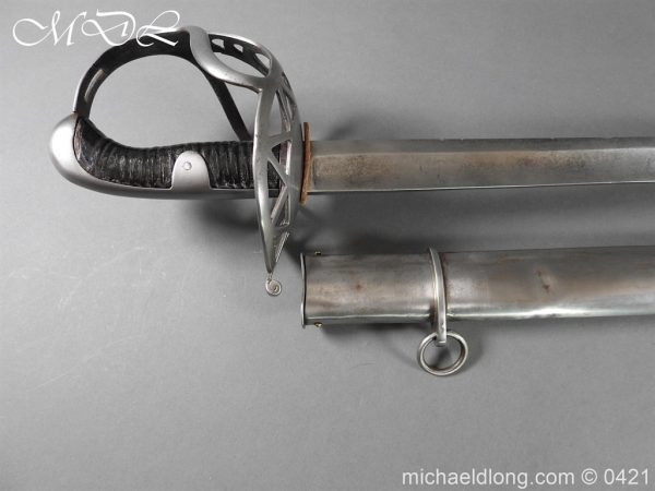 Household Cavalry Trooper Steel Disk Hilt Sword c1800 - Image 22