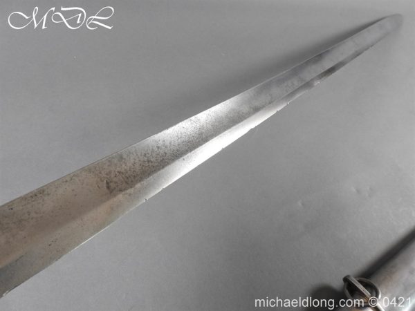 Household Cavalry Trooper Steel Disk Hilt Sword c1800 - Image 16